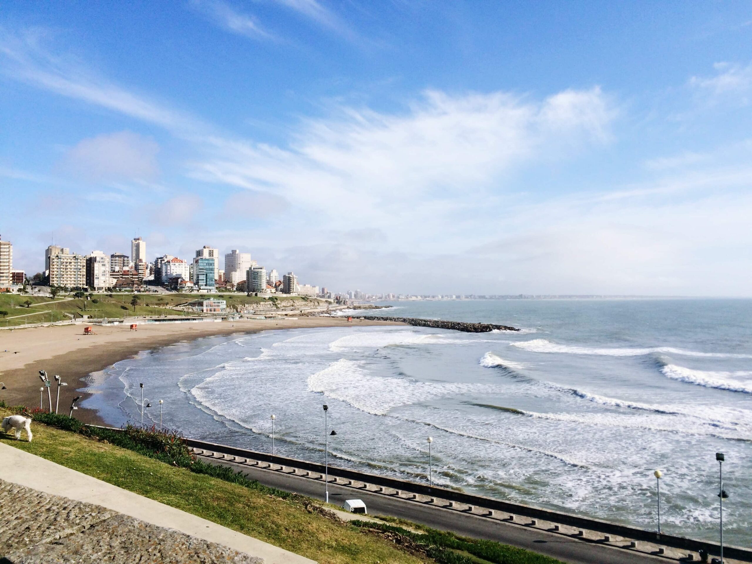 Playas "ecológicas" en Mar del Plata.