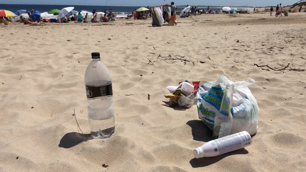 Más del 70% de los residuos censados son plásticos en las playas bonaerenses