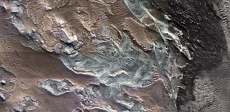 Glaciar en Marte