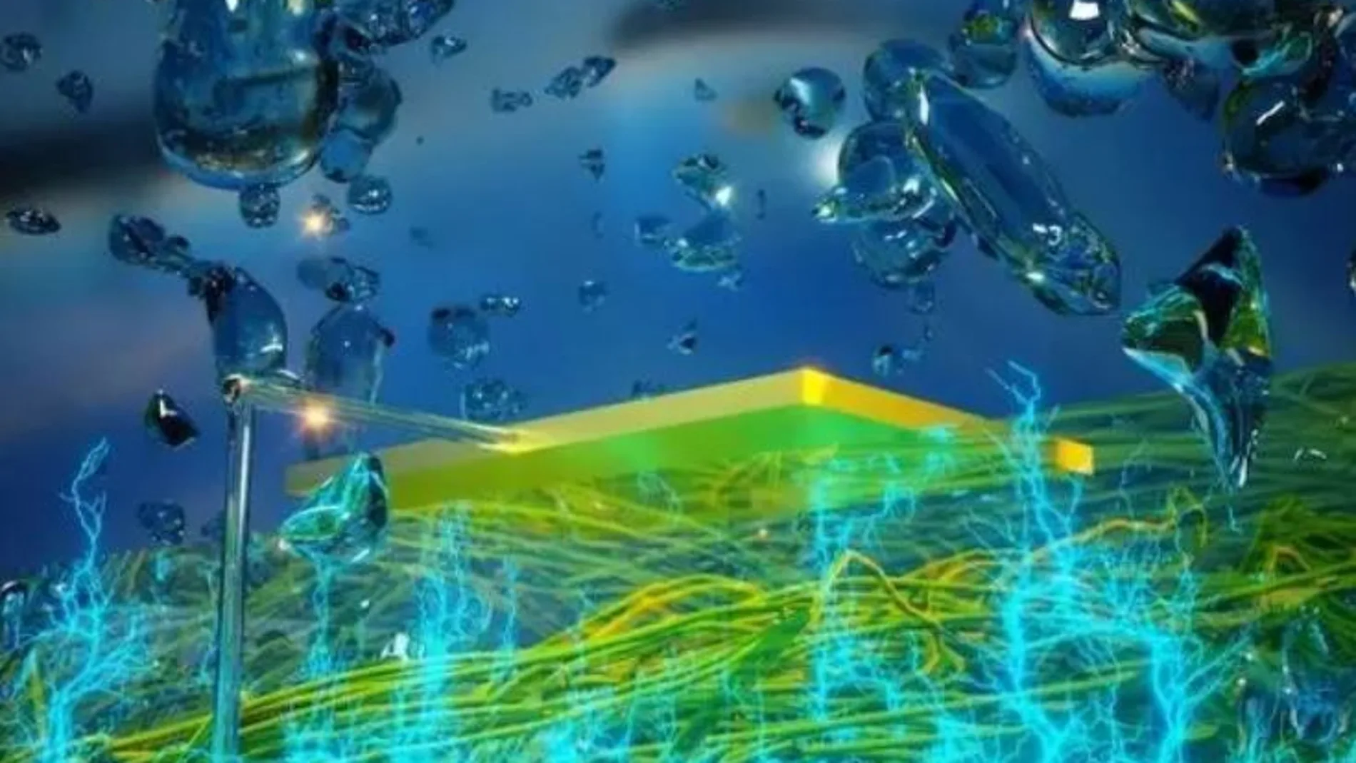 Buscan generar electricidad con agua de lluvia o rocío.