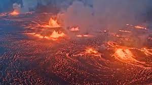 Volcan en erupción en Hawai