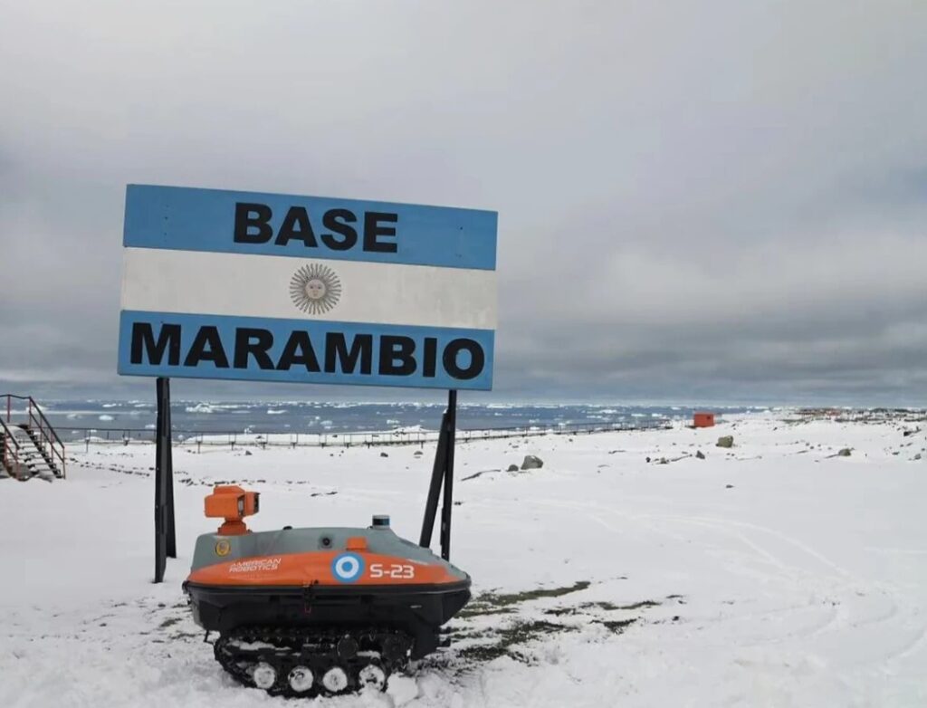 Uso de vehiculo no tripulado en la Antártida