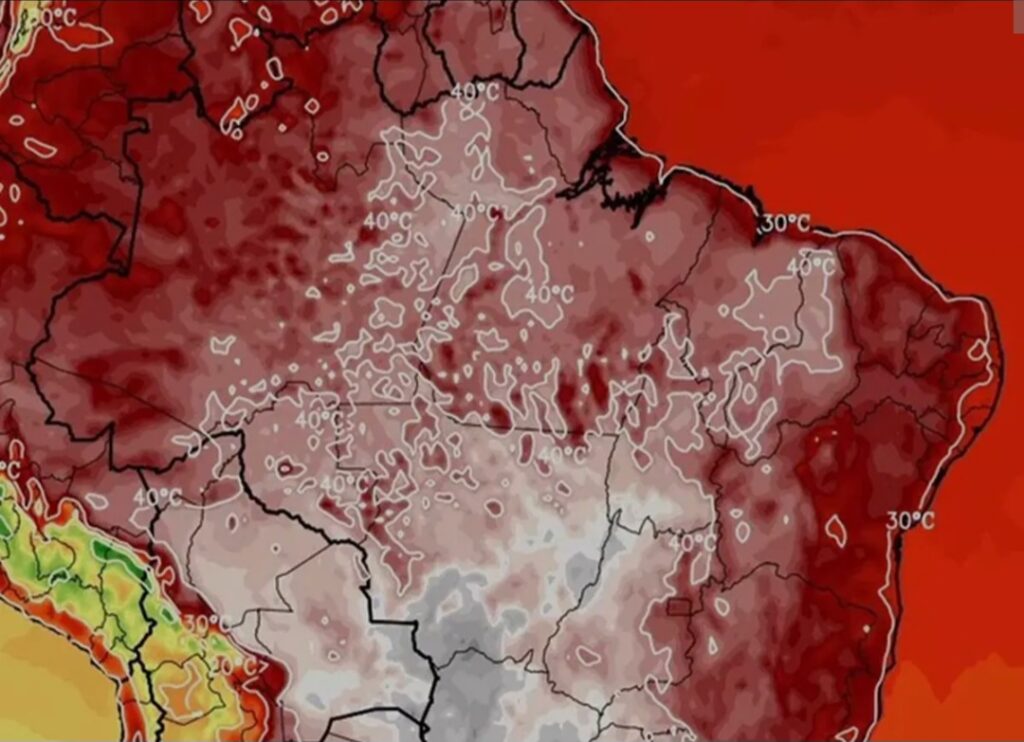 Ola de calor en Brasil
