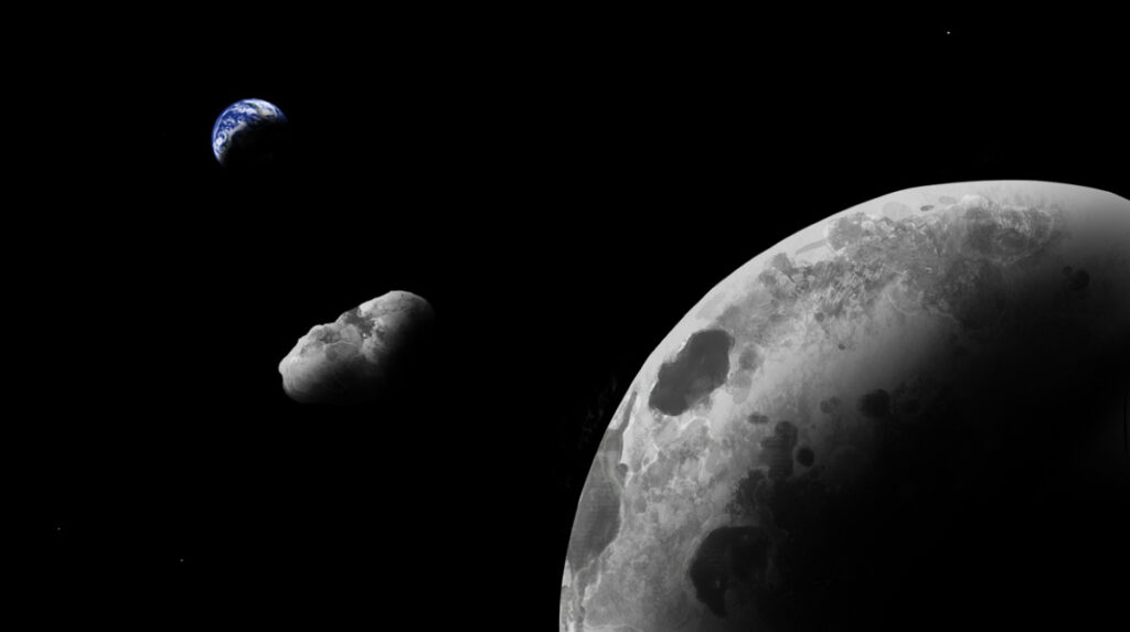La luna tiene un hijo que acompaña a la tierra