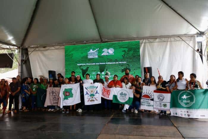 Representatives of indigenous peoples from Oceania arrived in Brazil this week. (Photo: 350.org).