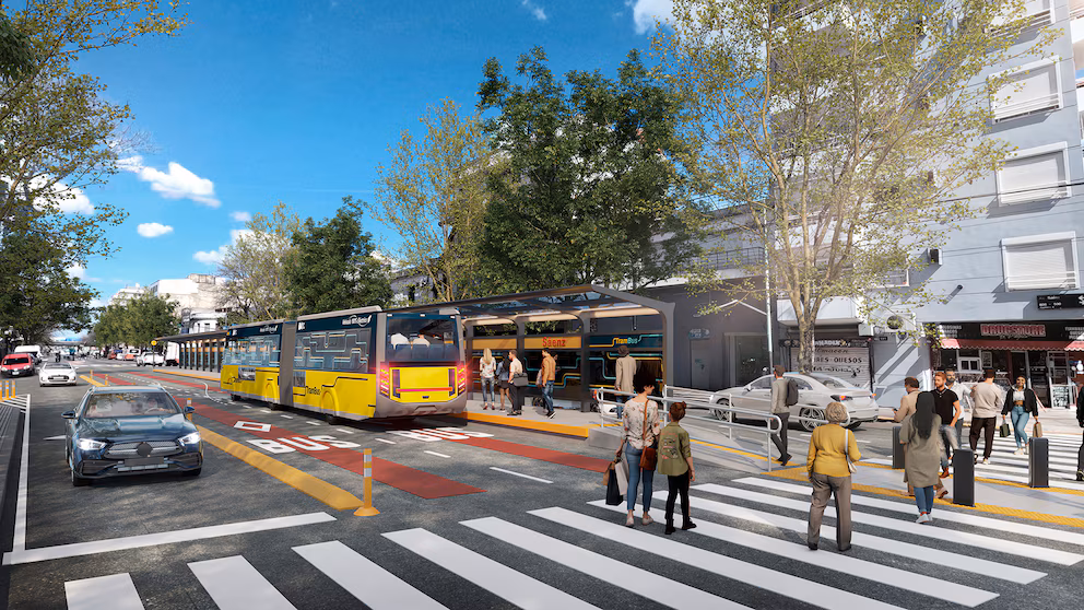 Trambus en Buenos Aires. Fuente: GCBA