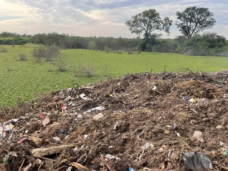 Presentan un amparo para proteger el Parque Caraguatá y frenar un basural que amenaza humedales en Chaco. Foto: Noticiero9.