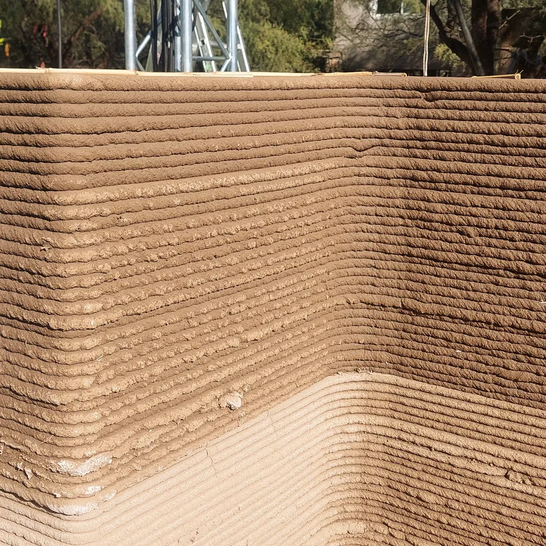 A 3D clay printer born in Córdoba seeks to transform sustainable construction and access to housing. Photo: Instagram/ @barrobot3d.